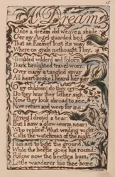 Lieder der Unschuld und der Erfahrung, Platte 15, Ein Traum (Bentley 26)